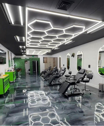 Lámpara LED de techo geométrica