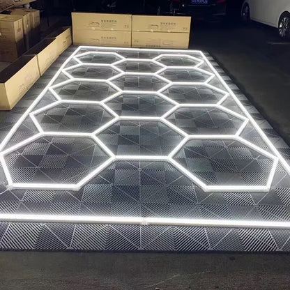 Lámpara LED de techo geométrica