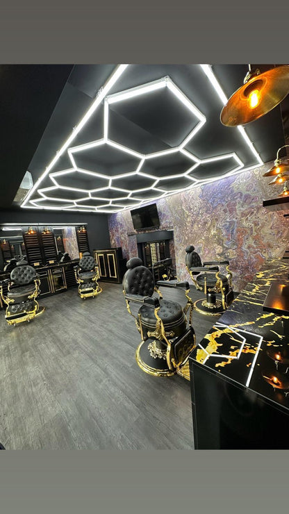 Lámpara LED de techo geométrica