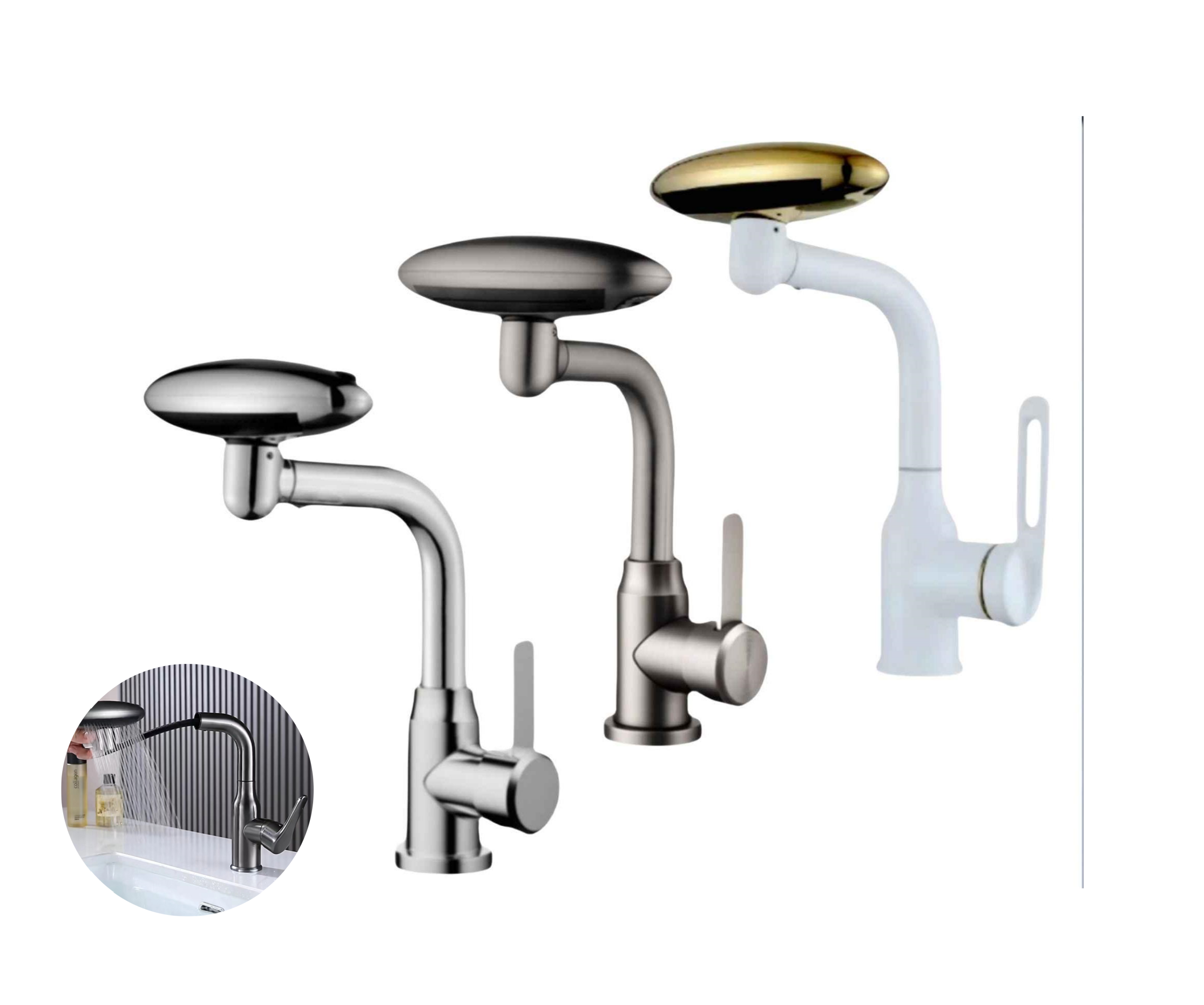 Grifo de lavabo monomando Novory multifuncional