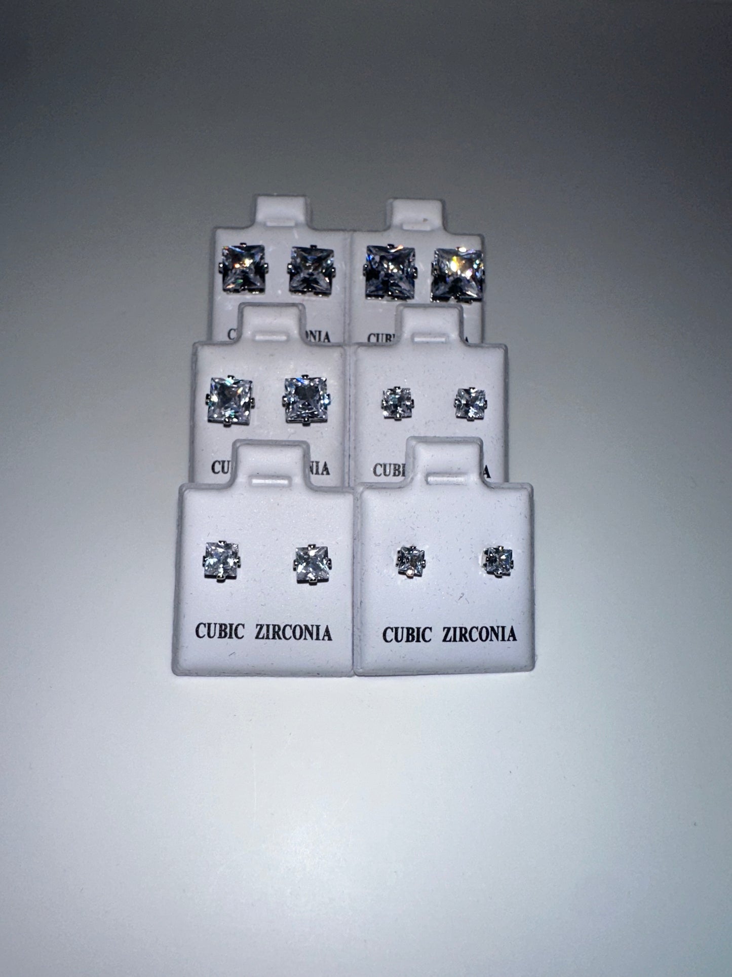 Set Novory – 6 pendientes con brillo de zirconia cúbica