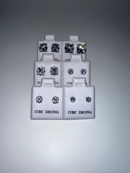 Set Novory – 6 pendientes con brillo de zirconia cúbica